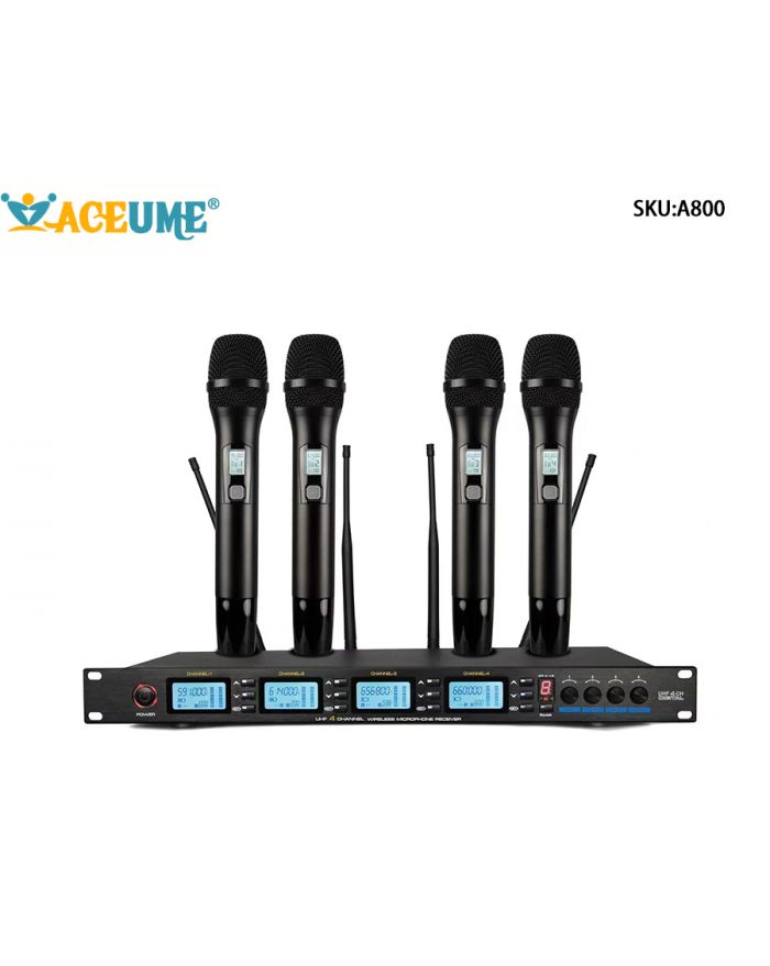 Wireless U-band FM One Drag Four Handheld Microphone Event Host KTV Microphone