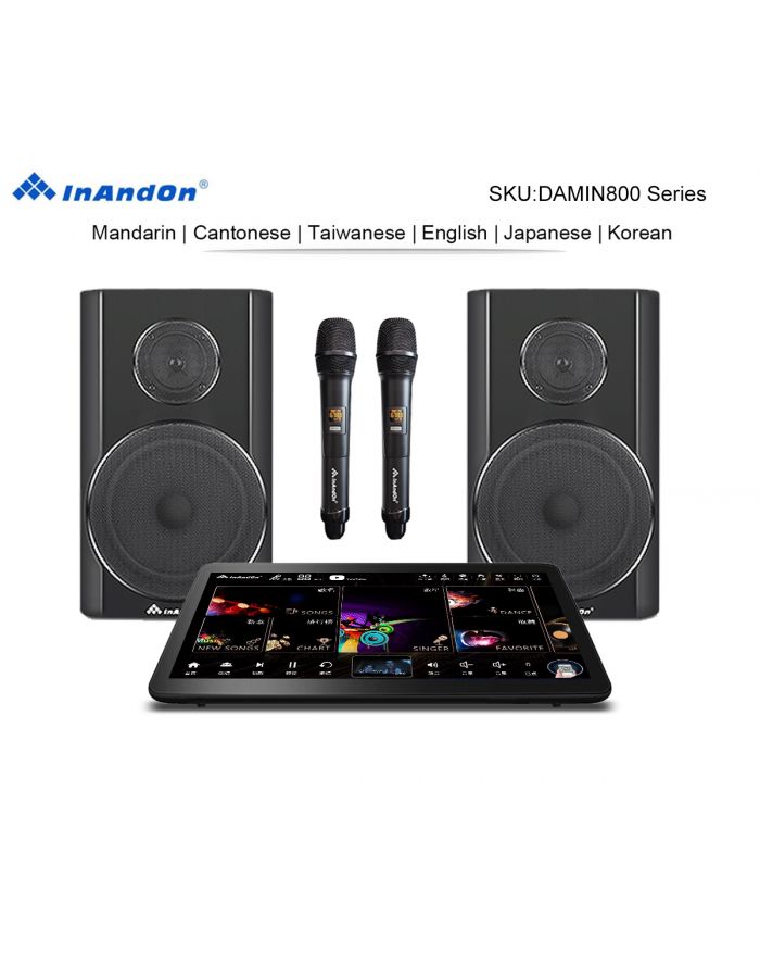 DAMIN800 Series UNIVERSAL 15.6"MIC Inandon Karaoke Player Intelligent Voice Keying Machine